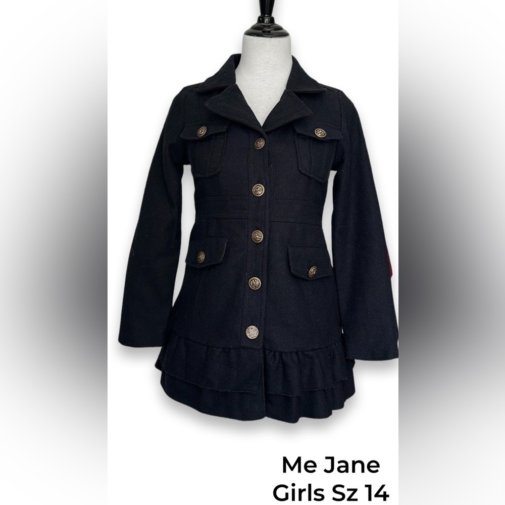 BEAUTIFUL Me Jane girls size 14 peacoat. Black